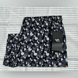 Mens RVCA Yogger Stretch Elastic Waist Shorts 17"